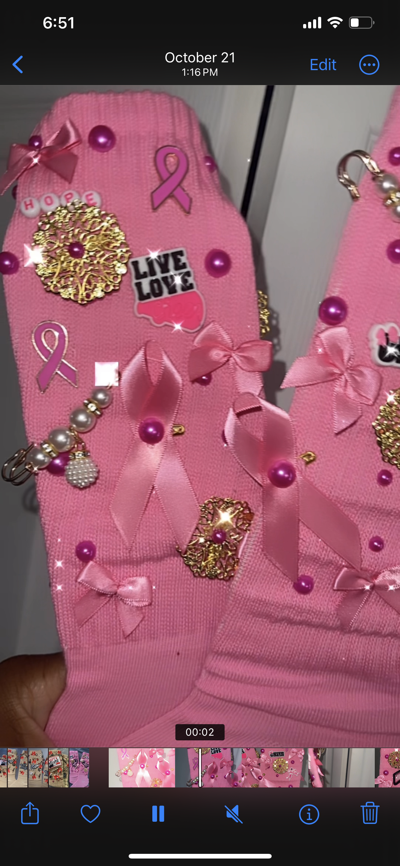 Cheer Mom Breast Cancer Awareness Junk Socks