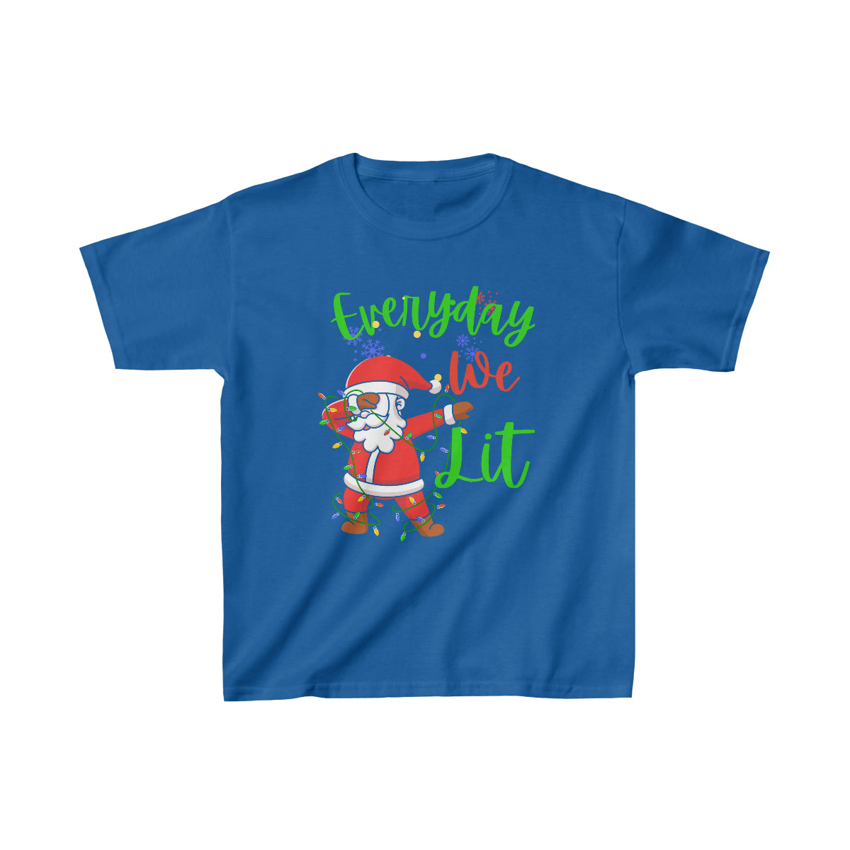 Kids Santa Everyday We Lit Tee