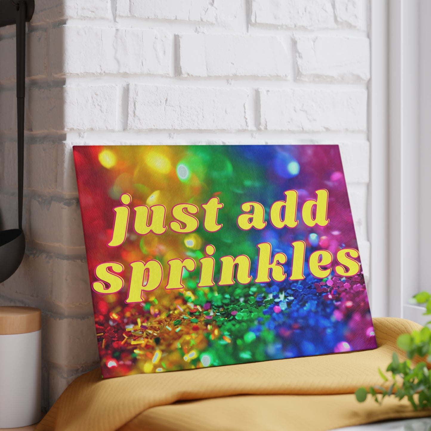 Rainbow Glass Cutting Board