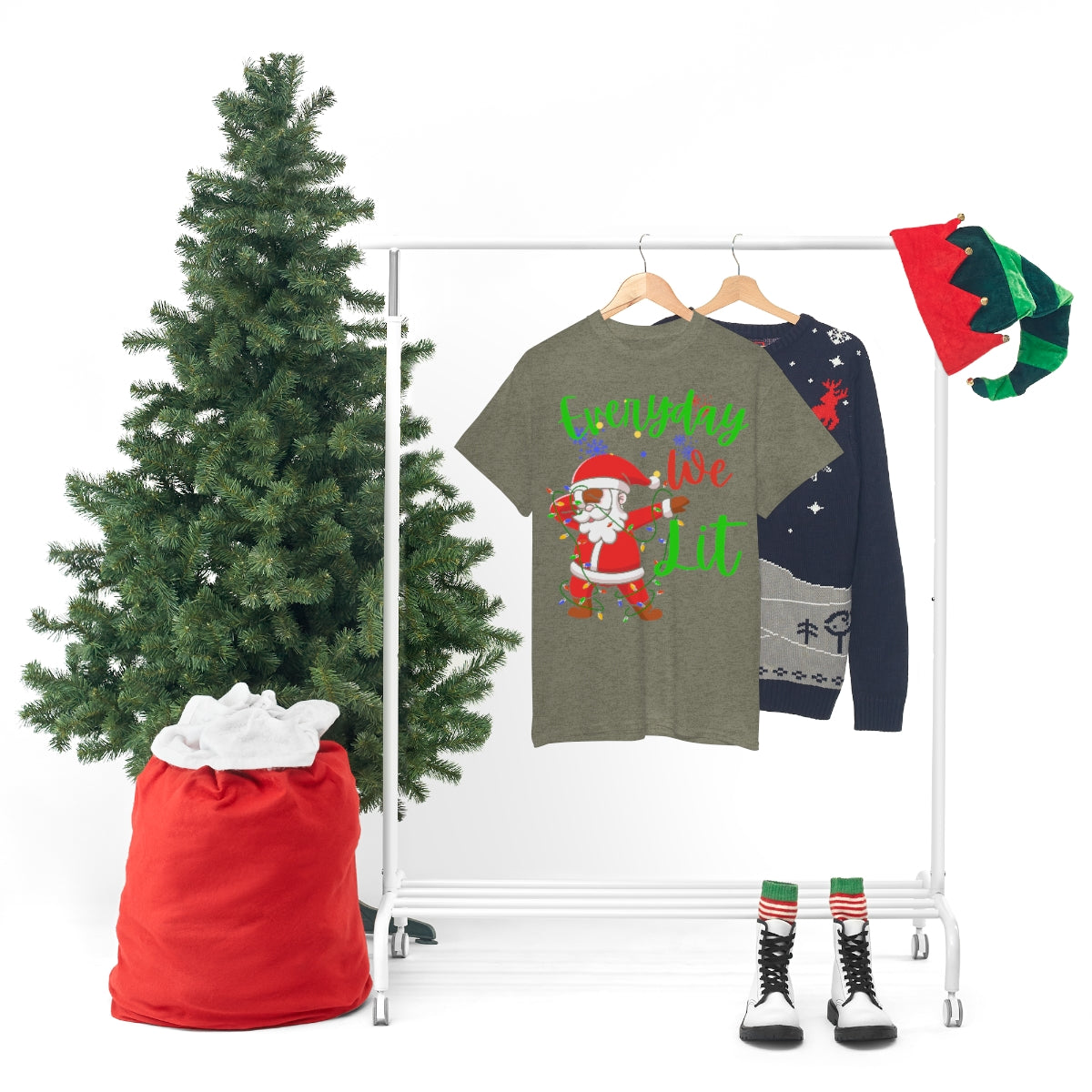 Mens Santa Everyday We Lit