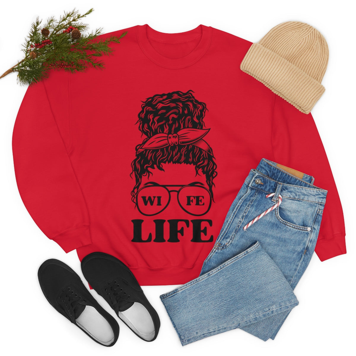 Wife Life Heavy Blend™ Crewneck Sweatshirt