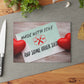 Made With Love Glass Cutting Board