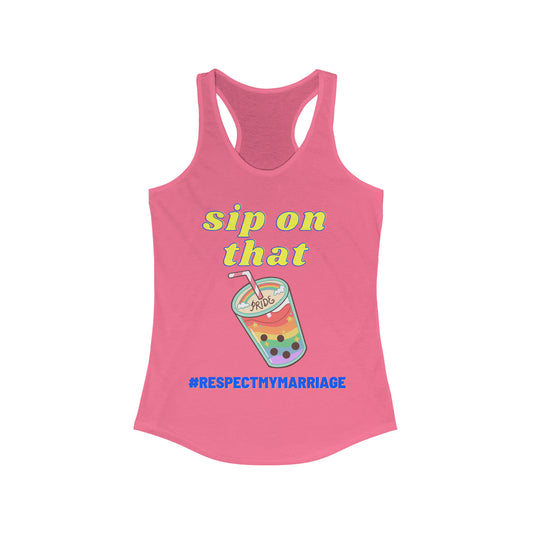 Women's Sip On That Racerback Tank